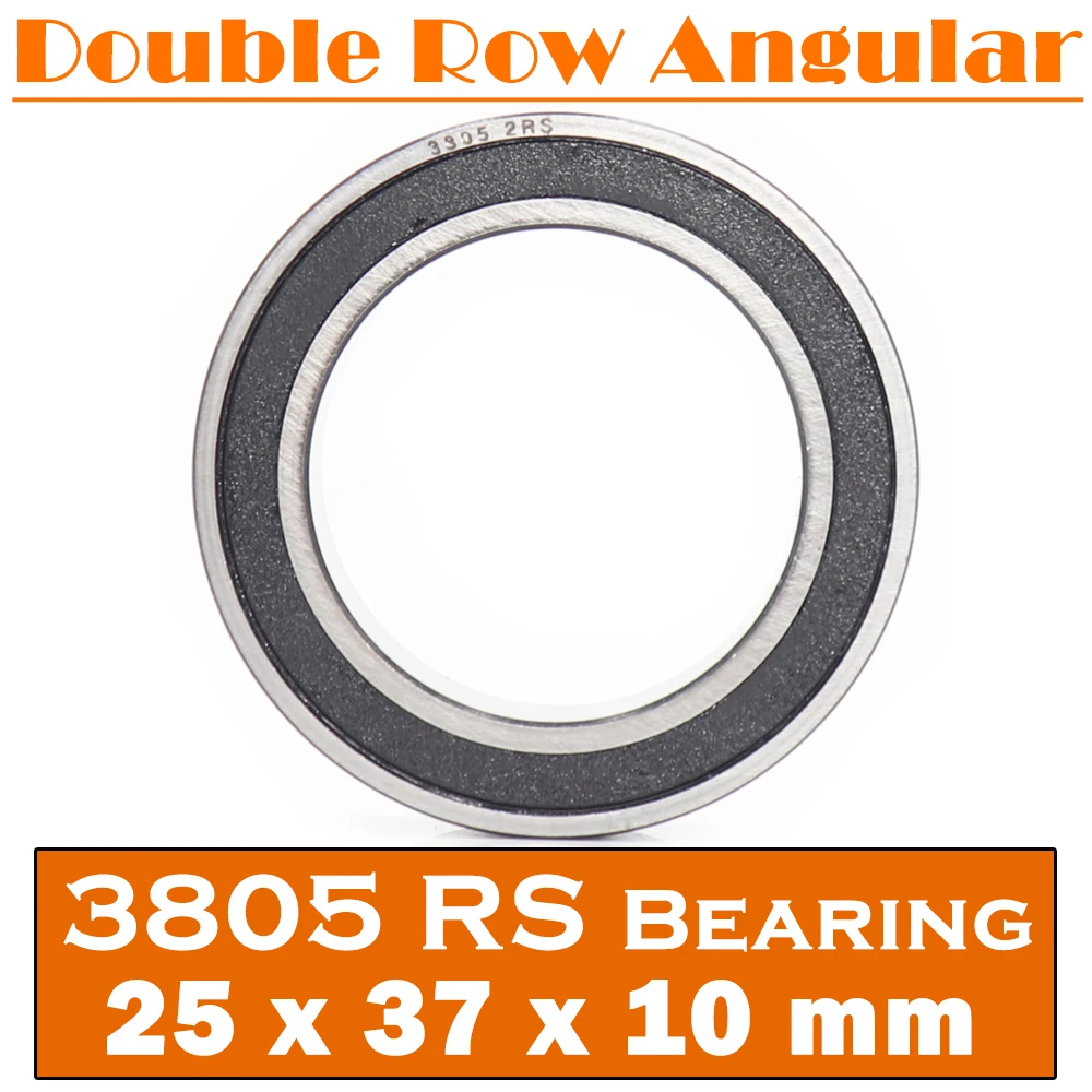 3805-2RS Bearing 25*37*10 mm ( 1 PC ) 3805 2RS Double Row Sealed 3805 RS Angular Contact Ball Bearings