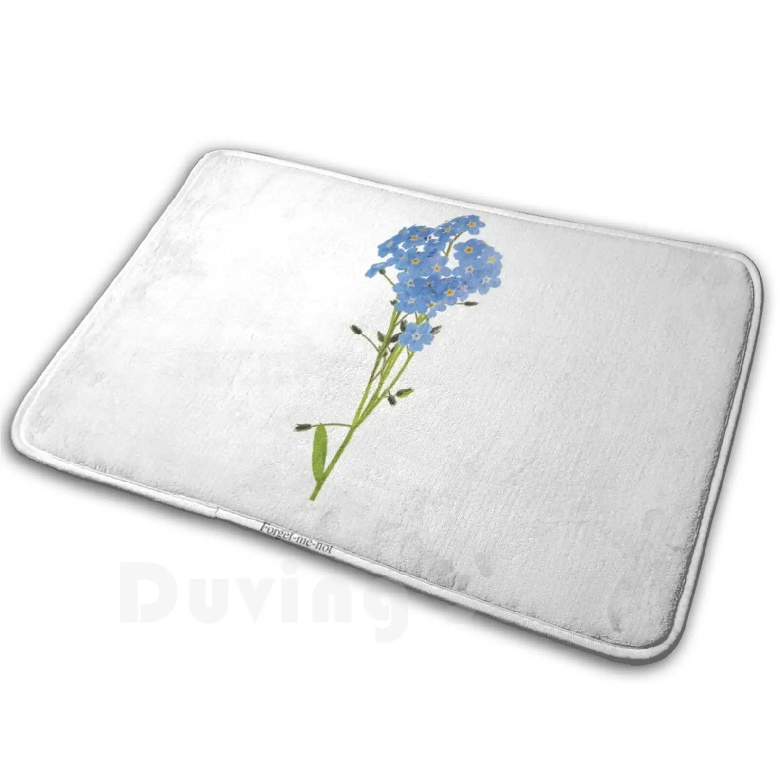 Forget-Me-Not Flower 2.0 Mat Rug Carpet Anti-Slip Floor Mats Bedroom Forgetmenot Forget Me Not Myosotis Sylvatica Forget Me