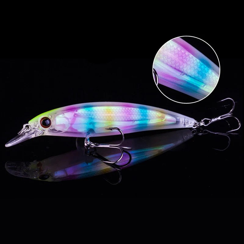 1PCS Minnow Fishing Lure Hard Artificial Bait Bionic 3D Eyes 110mm Artificial Bait Fishing Wobblers Crankbait Sinking Hard Bait