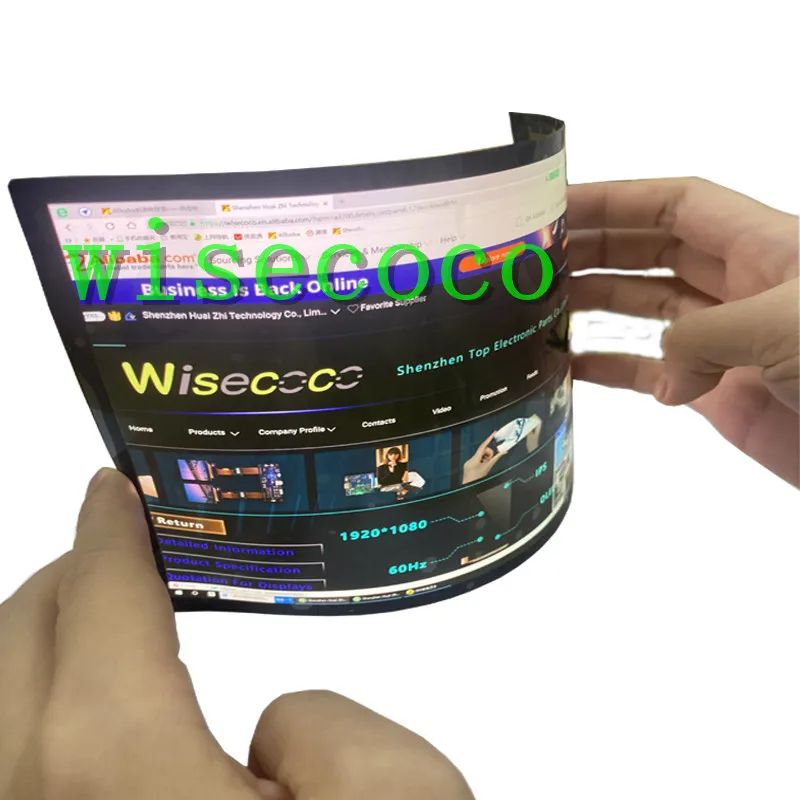 Bendable 7.8 Inch 1920*1440 IPS Rollable Flexible OLED Display Screen Control Driver Board AMOLED Wisecoco