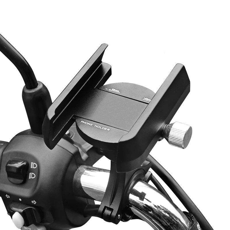 Aluminum Alloy Bicycle Phone Holder Motorcycle Bike Handlebar Clip Mount for iPhone 11 Pro Max Samsung Xiaomi Phone GPS Bracket