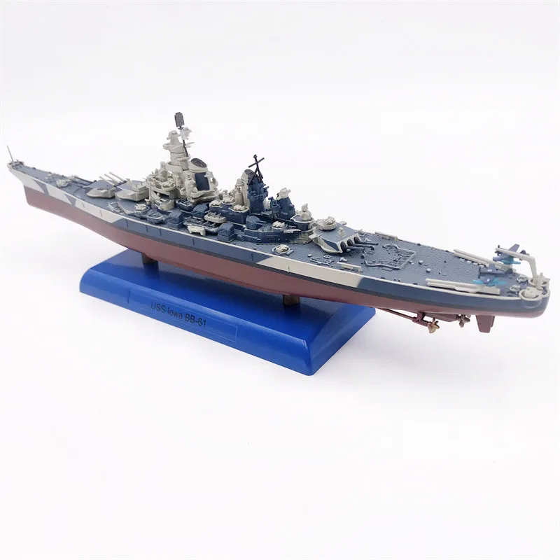 Diecast 1:1000 Scale USS Iowa Military Battleship Model Simulation Model Collection Souvenir Ornaments Display