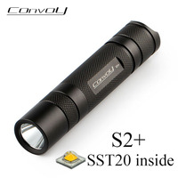 Convoy S2+ Luminus SST20 Linterna Led Black Portable Lighting 18650 Torch Mini Flash Light Lanterna EDC Latarka Camping Lamp