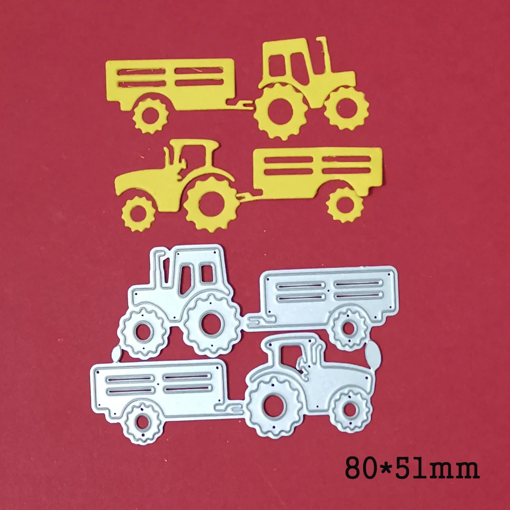 Farm Truck Metal Cutting Dies Stencils for diy Scrapbooking Photo Album Decorative Embossing Paper Card Crafts Die