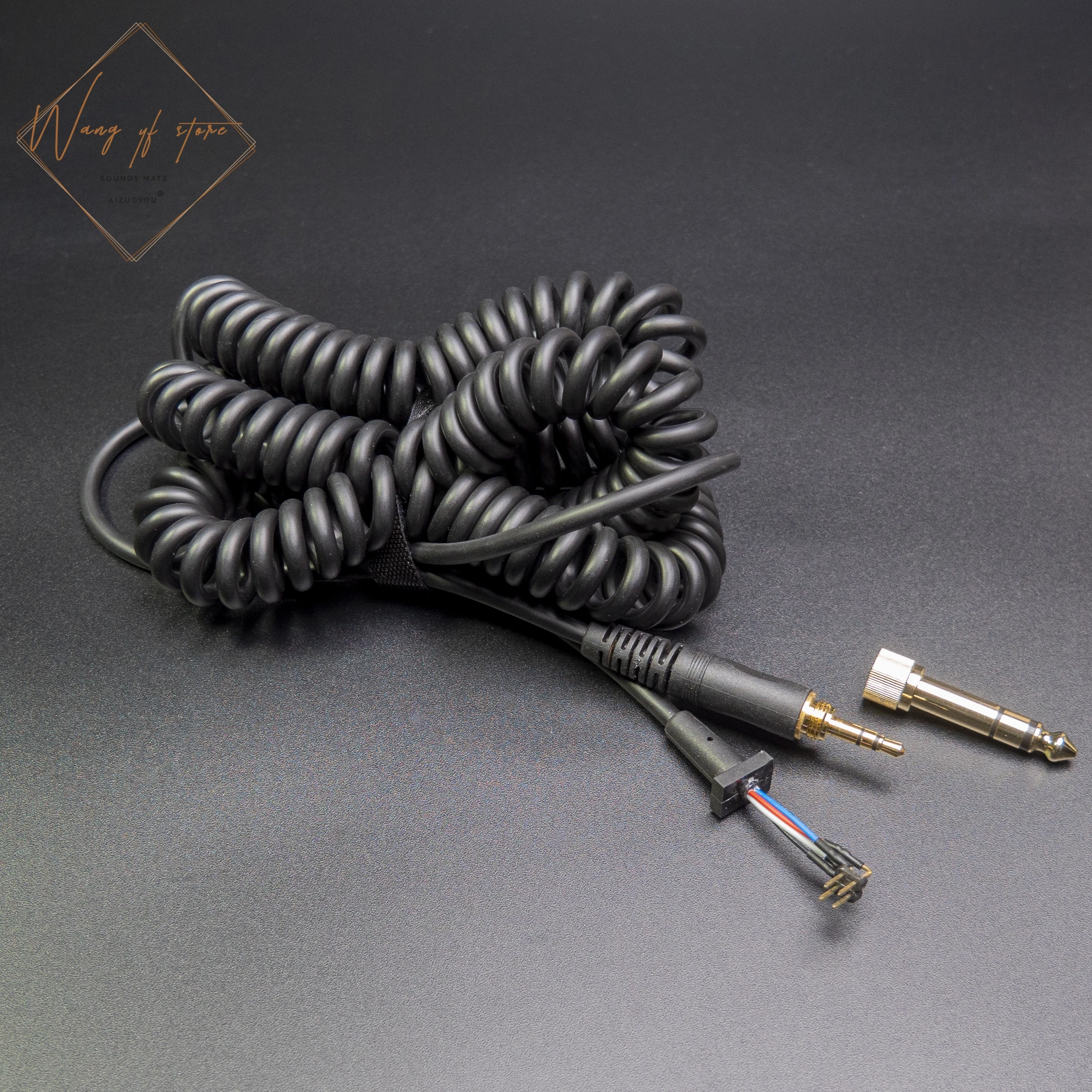 MAIN CABLE COILED 3.5MM STRAIGHT JACK FOR SENNHEISER HD280PRO HD280-13 Headphone