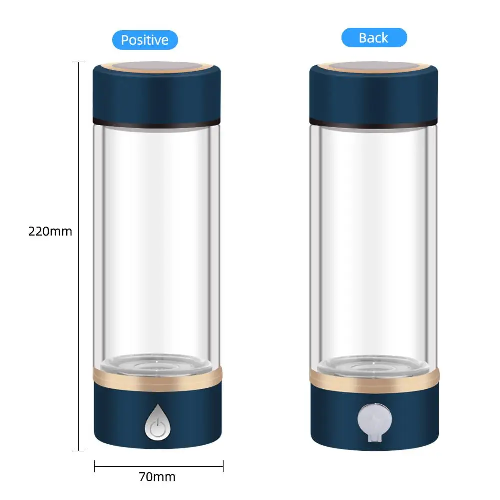 Yieryi SPE/PEM Health Preserving Cup Rich Hydrogen Cup Water Generator Energy Hydrogen-rich Alkaline Water Ionizer Bottle LED