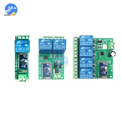 For Bluetooth Relay Module 1 2 4 Way Channel DC 5V/12V Internet Smart Remote Control Mobile Phone Switch Wireless Relay Module