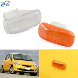 ZUK Yellow White Color Car Side Turn Signal Light Front Fender Marker Lamp For Honda Civic City Stream Odyssey CR-V FIT JAZZ