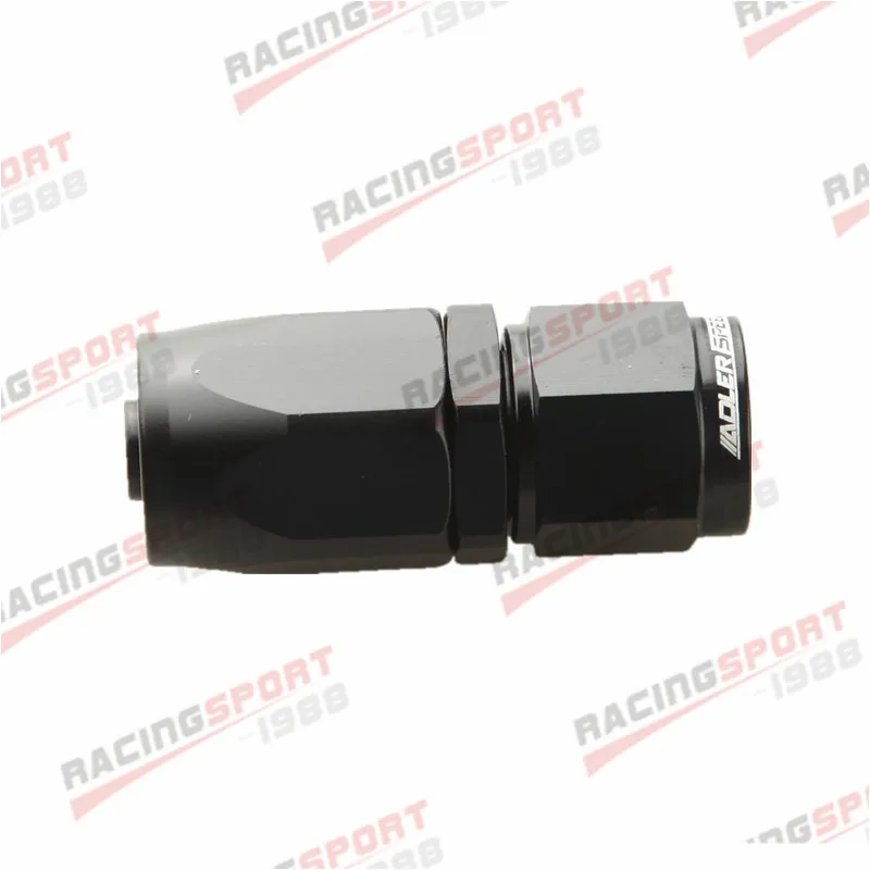 

AN 6 6AN AN-6 Straight Fitting Braided Fuel Oil Swivel Hose End Adapter Black