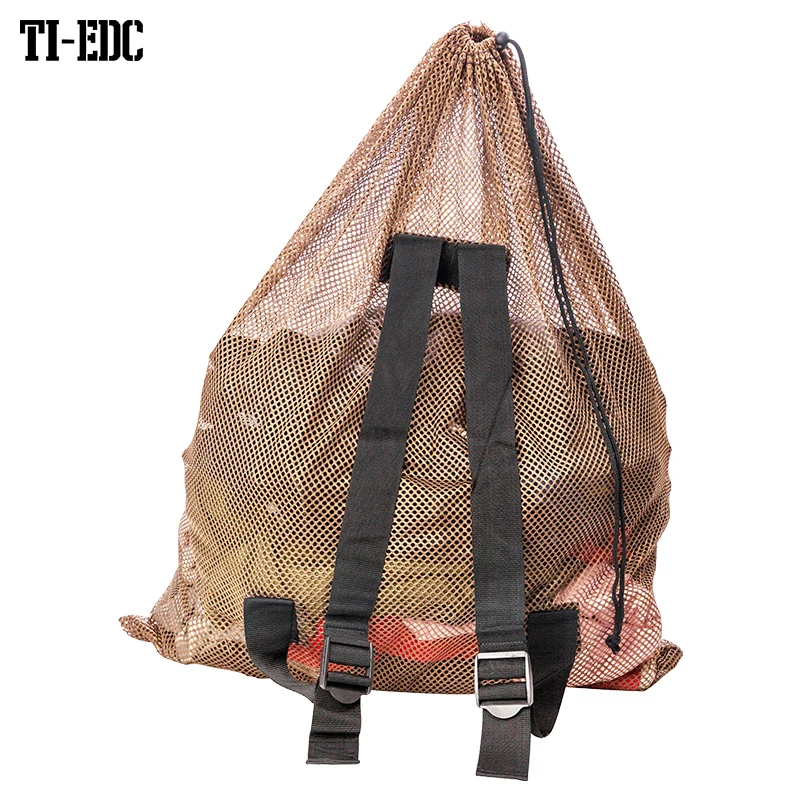 Mesh Decoy Bag Duck Decoy Bag for Goose Turkey Waterfowl, Duck Hunting Gear Decoy Backpack Light Weight Blind Bag with Adjustab