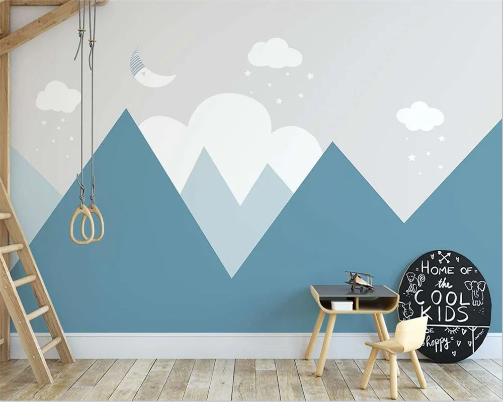 beibehang Custom modern nordic abstract geometric art children's room background wallpaper papel de parede papier peint