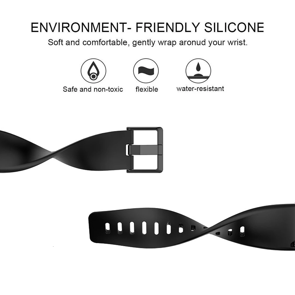 Phụ Kiện Dây Đeo Fitbit Versa 2 Ban Nhạc Mềm Silicon Chống Thấm Nước Thay Thế Dây Đeo Đồng Hồ Cho Fitbit Versa/Versa 2
