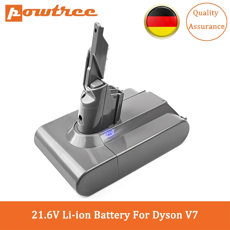 

Powtree 21.6V 6000mAh for Dyson V7 Battery V7 FLUFFY V7 Extra V7 Motorhead Animal Trigger Vacuum Cleaner Replacement Battery