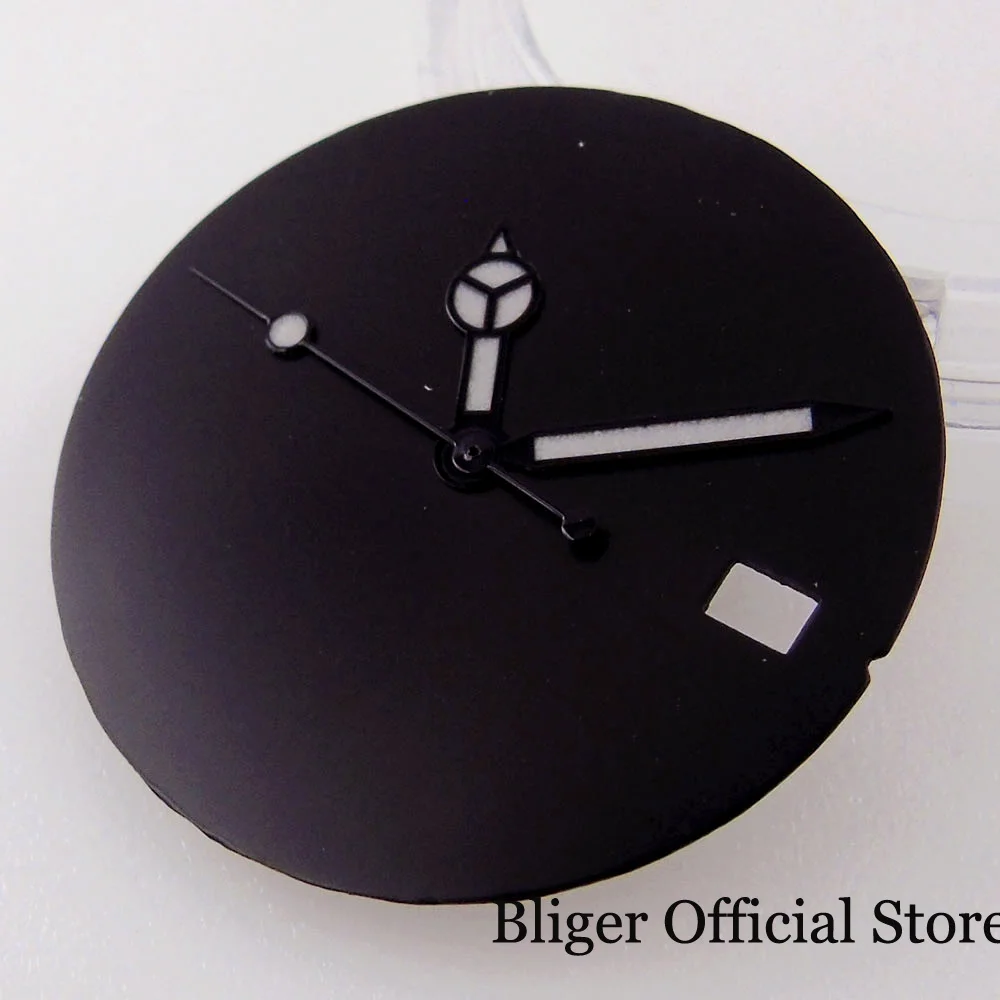 

BLIGER 29mm fit NH35A Movement Black Sterile Watch Dial Hand Needles No Index