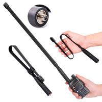 2x Tactical Antenna SMA-Female Dual Band VHF UHF Flat Gain Foldable For Baofeng BF-888S UV-82 UV5R Two Way Radio Walkie Talkie