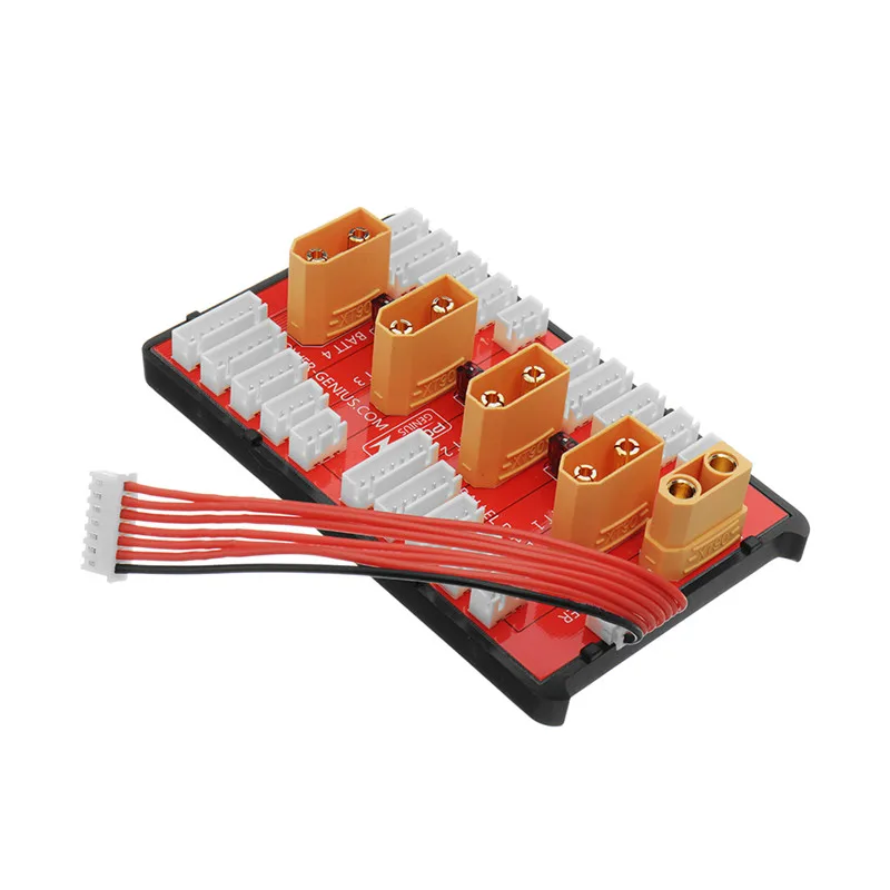 PG Parallel Charging Board XT90 Plug Supports 4 Packs 2-6S 2-8S Lipo Battery For RC Models Multicopter Spare Part Accessories