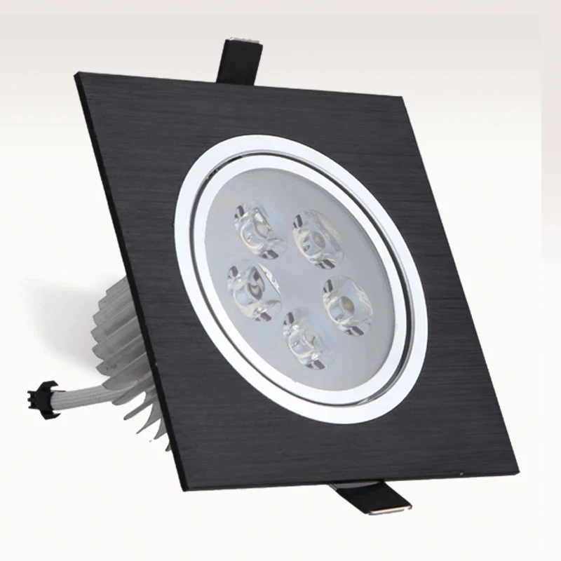 1 adet LED aşağı ışık kare 3W 5W 7W 9W 12W Led kısılabilir Downlight gömme led tavan ışığı lamba kapalı AC85-265V sürücü