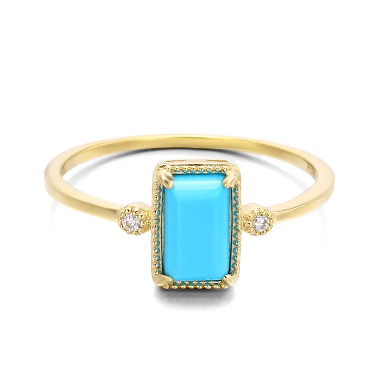 Why the Rectangle Turquoise Ring Is the Perfect Statement Piece for Modern Women