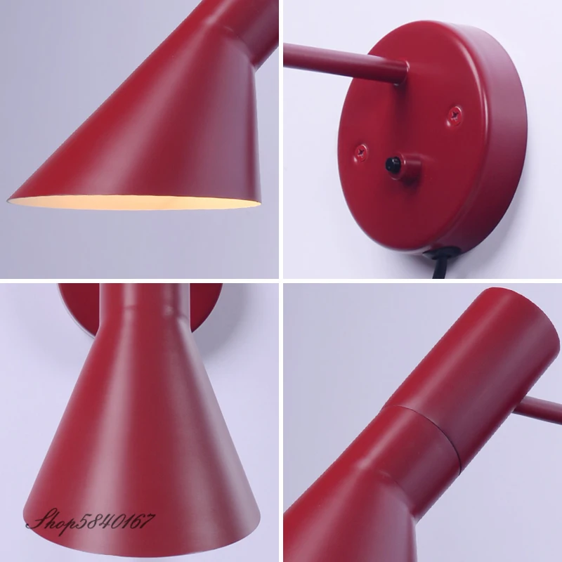 Imagem -05 - Lâmpadas de Parede Industriais Nórdicas Iluminação Interna Sconce Loft Stair Lights Lâmpadas do Quarto Luz de Parede com ue Eua au Plug