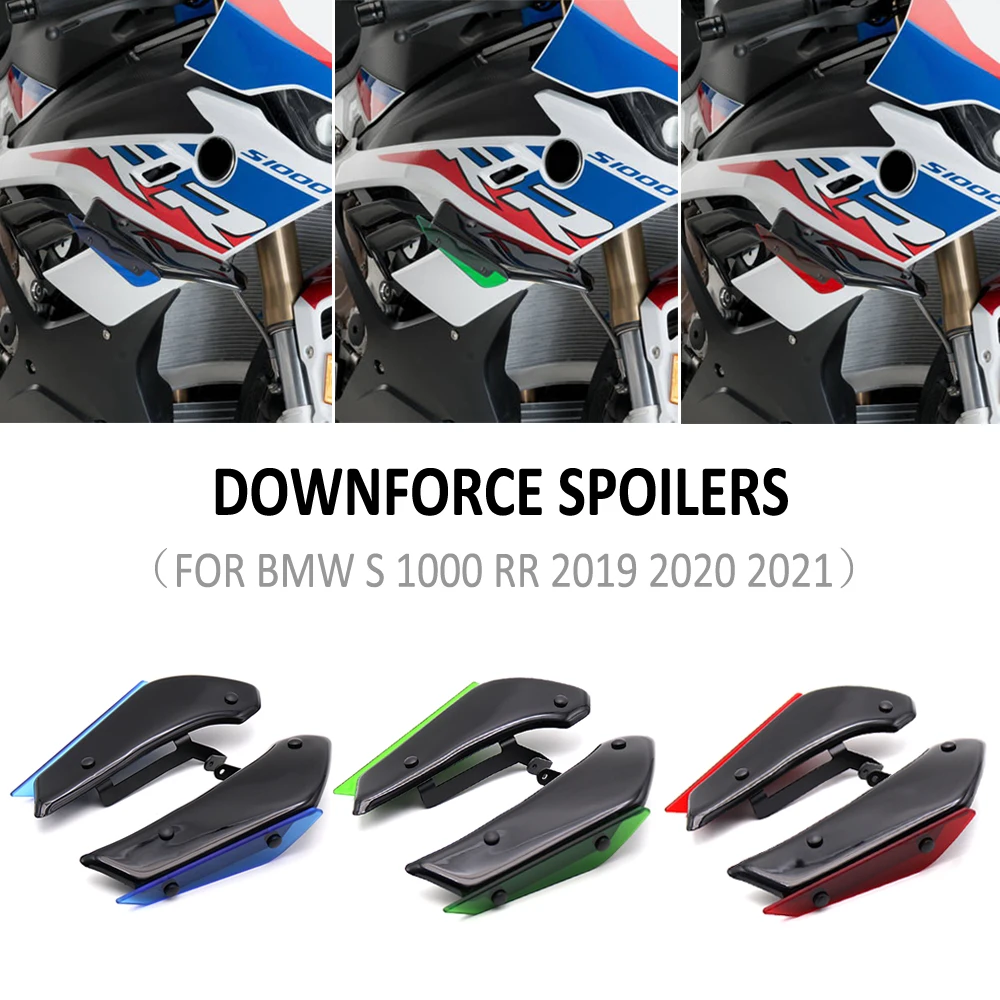 

S1000RR 2019 - 2021 Motorcycle Side Downforce Sport Spoilers Aerodynamic Fixed Winglet Fairing Wing Kit For BMW S1000 S 1000 RR