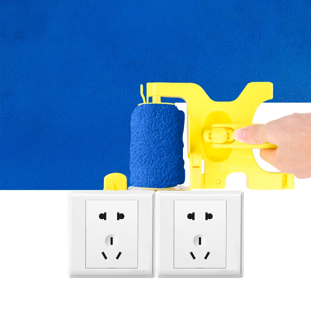 

Wall Decorative Handle Tools Clean-Cut Paint Edger Roller Roller Brush for Home Wall Ceilings Paint Brush Multiuse DIY