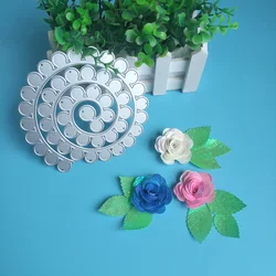 New exquisite spiral flower cutting dies DIY scrapbook, embossed card making, photo album decoration, handmade crafts