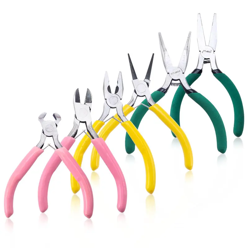 Jewelry Making Pliers Round Nose Plier,Needle Nose Plier,Bent Nose Pliers and Chain Nose Pliers for Crafts,Beading,Wire Wrapping