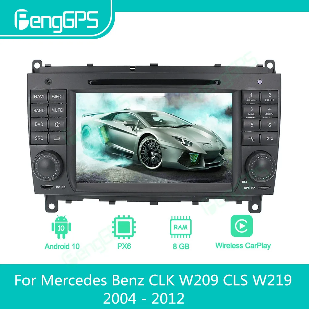 Car Multimedia Player Android Car Radio For Mercedes Benz CLK W209 CLS W219 2004 - 2012 Autoradio Stereo GPS Screen DVD Unit