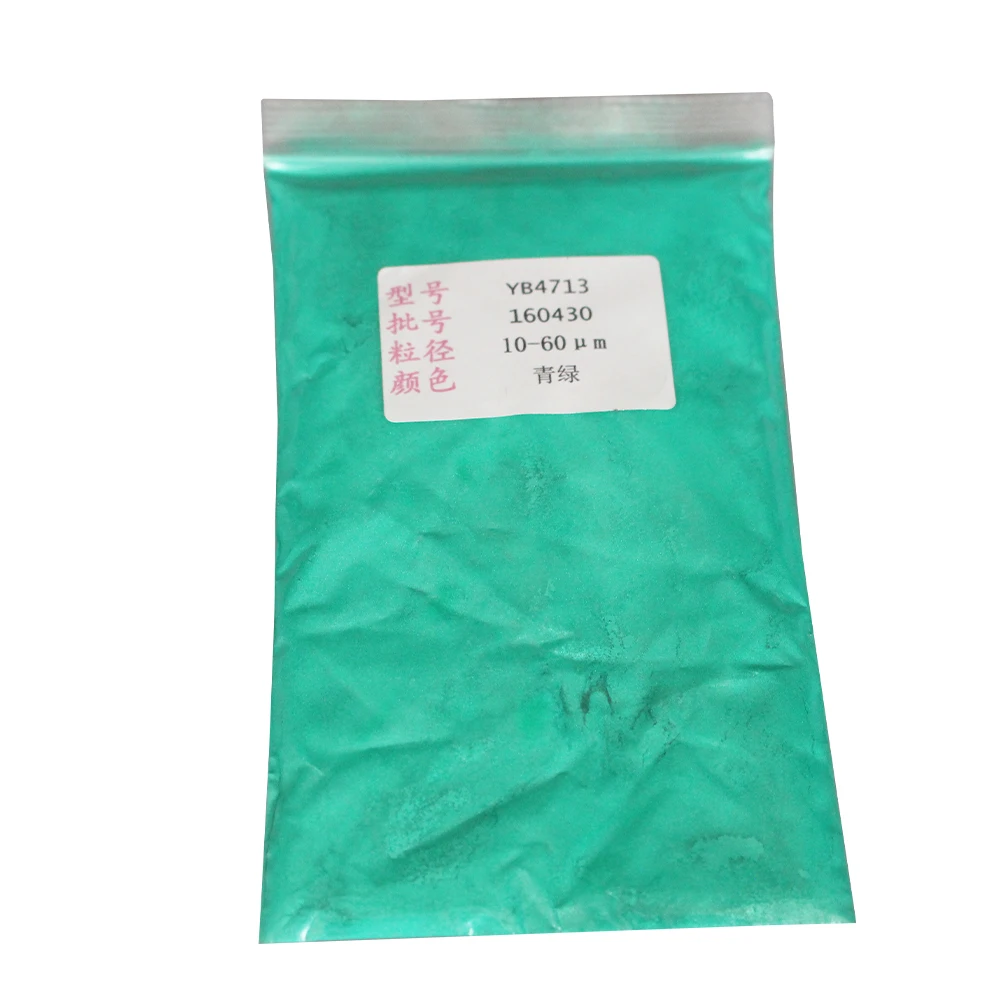 Poudre de mica vert turquoise, perle minérale, pigment, colorant, tournant pour ombre à barrage, vernis à ongles, Regina, bricolage, artisanat