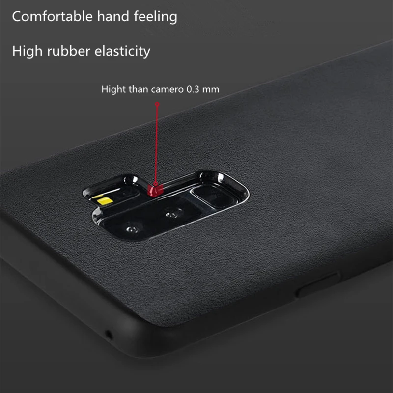 Cover For Samsung Galaxy S9 S8 S10 Plus Note 8 9 Case Luxury Downy Italian Suede fabric capa phone Shell for Note 10 Plus