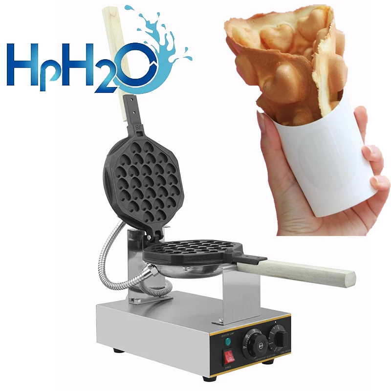 Commercial Electric heart shape egg bubble waffle maker machine hong kong eggettes waffle iron cake oven bubble waffle machine