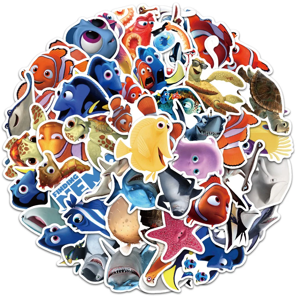 10/30/50pcs Disney Finding Nemo Stickers Kids Toy Laptop DIY Guitar Phone Luggage Scrapbook Fridge Diary Cartoon Decals Sticker