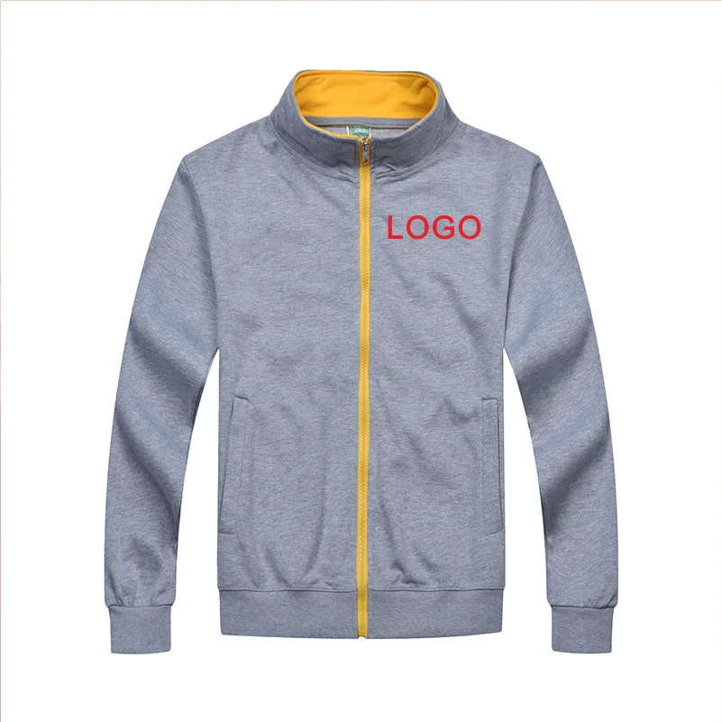 YOTEE autumn and winter casual high-quality stand-up collar zipper jacket group custom LOGO custom men and women jacket