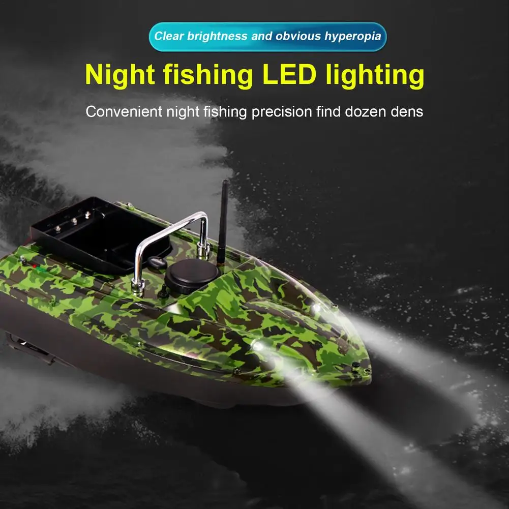 GPS Fishing Bait Boat 500m Remote Control Automatic Bait Boat LCD Display Night Light 5200mAh Remote Control Smart Bait Boat