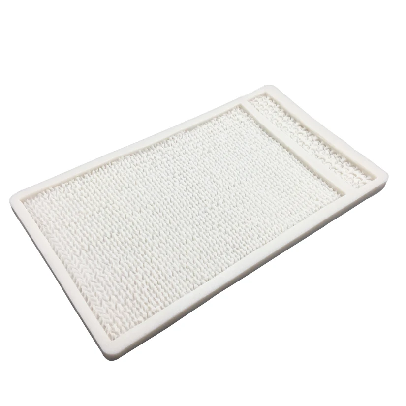 knitting Sweater Silicone Mold Cake Border Fondant Cake Decorating Tools Baking Cookie Chocolate Candy Mold
