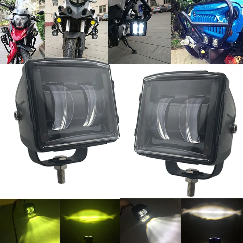 6D Lens 5 Inch 30W  Square Flood Beam Led Work Light For Motorcycle SUV Car 4x4 Truck Offroad 12V Fog Lights