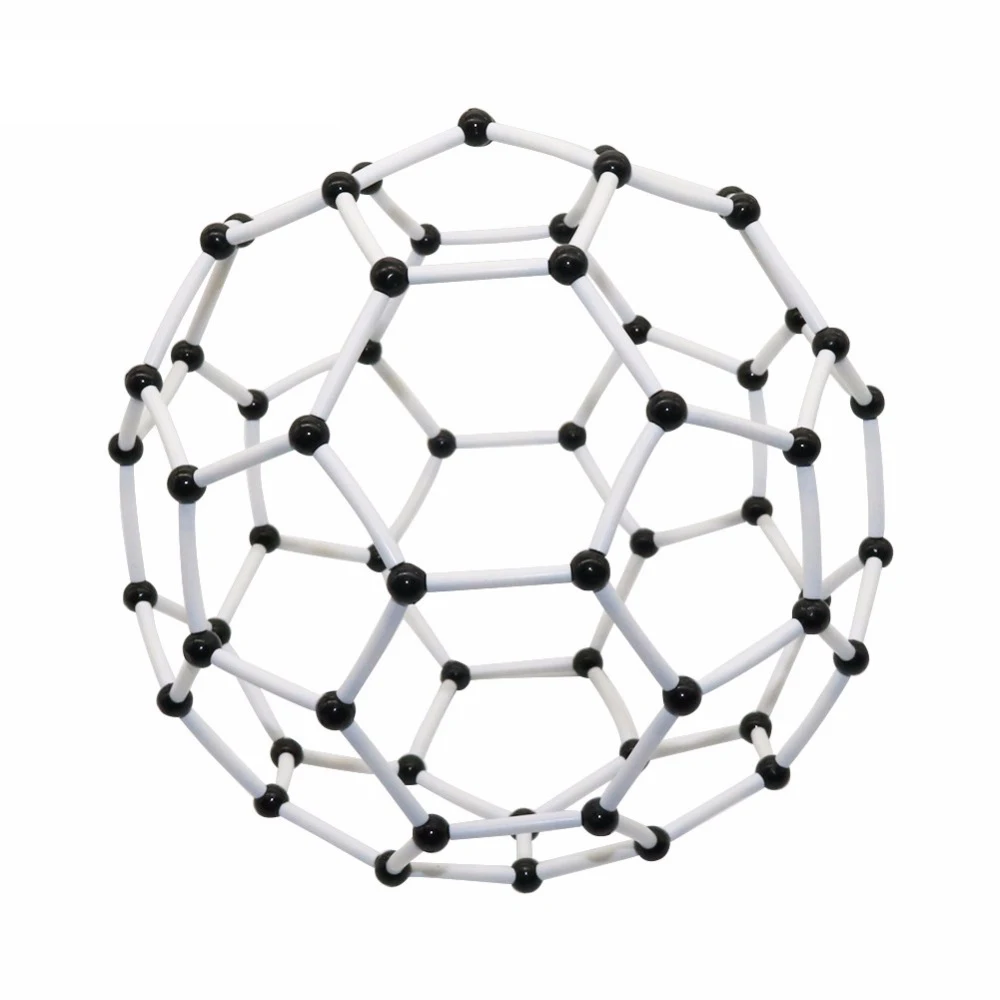 Węgiel 60 struktura molekularna Model chemia organiczna Model molekularny struktura węglowa nauczanie eksperyment narzędzie 1 zestaw