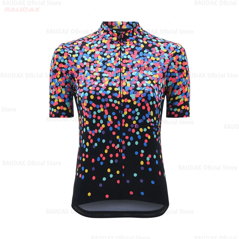 Cycling Jersey Set for Women, MTB Bike Jerseys, Short Sleeves, Anti-UV, Road Clothing, Cycling Clothing, Summer