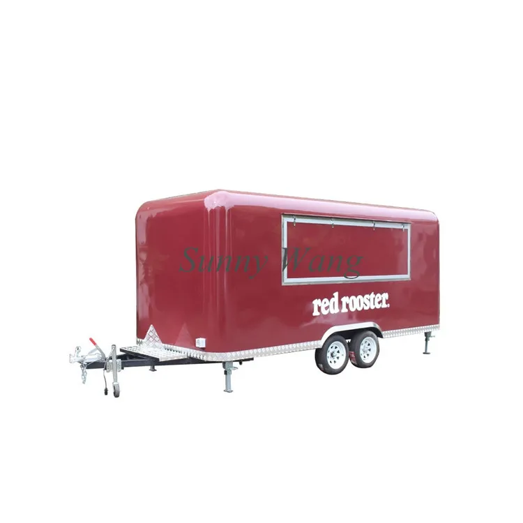 Customized Street Mobile Food Kiosk Vintage Food Cart Trailer Coffee Vending Trailer Airstream Food Trailer