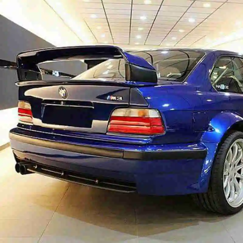 For BMW E36 M3 spoiler 1990-2000 BMW M3 series GT Style spoiler E36 Series 3 coupe ABS plastic materail unpainted spoiler