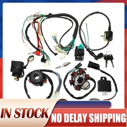 1Set Full Complete Electrics Wiring Harness CDI STATOR 6 Coil For Motorcycle ATV Quad Pit Bike Buggy Go Kart 90cc 110cc 125cc