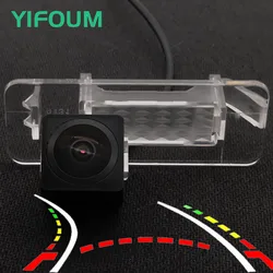 AHD Fisheye 12LED Dynamic Trajectory Car Rear View Wireless Camera For Mercedes-Benz Smart Fortwo 2007-2014/C Class W202 4D