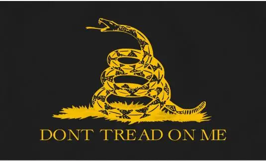 Custom Gift 3x5ft polyester flag with Don't Tread On Me Banner 3ftx5ft