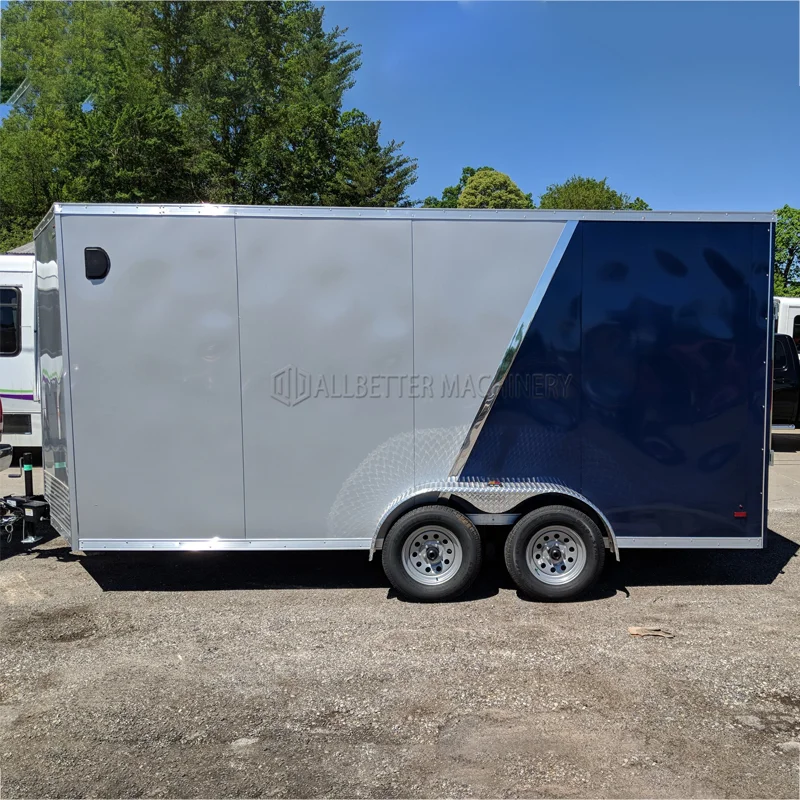 

Allbetter Европейская распродажа, тележка для закусок, еда, караван, тако, пицца, халяль, грузовик для мороженого, мобильный ресторан, хот-дог, CE, квадратный прицеп для еды