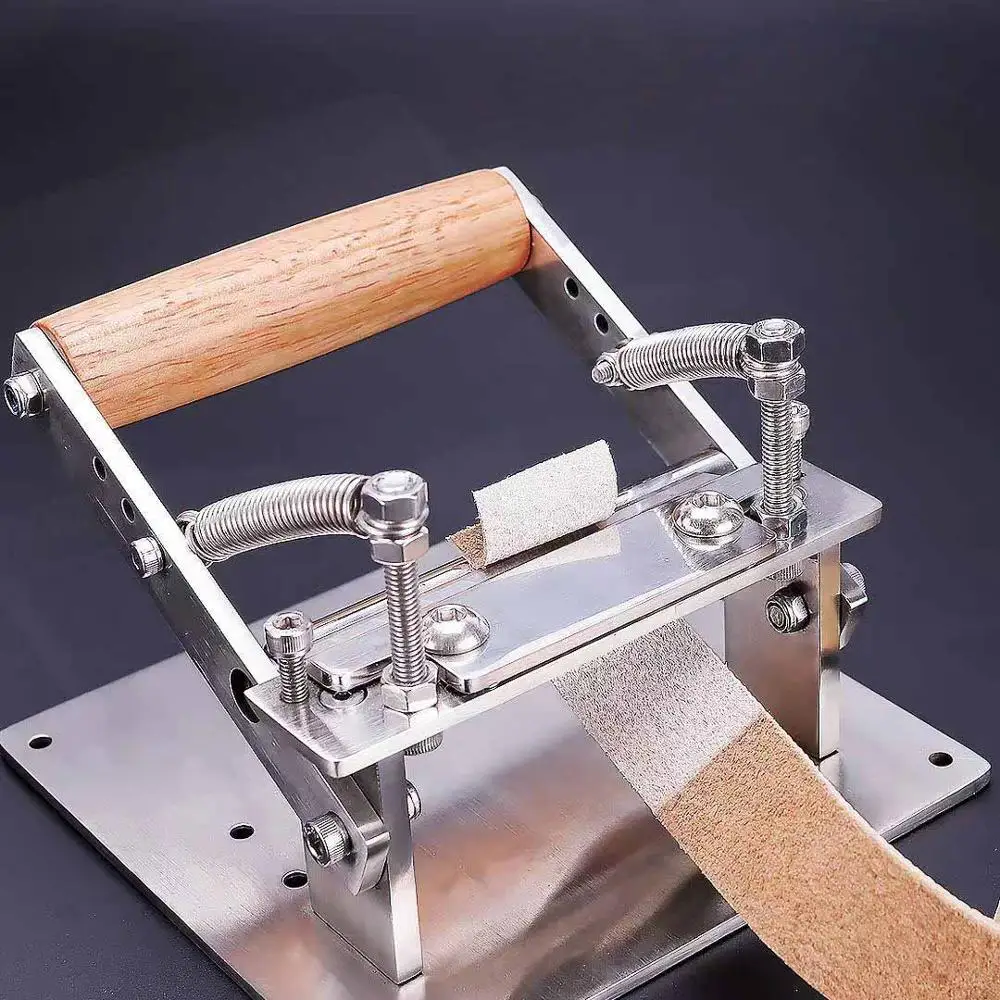 Stainless Steel Manual Leather Thinning Machine Craft Cutting Peeler Tools Hand Leather Scraper Leather Shovel Tool