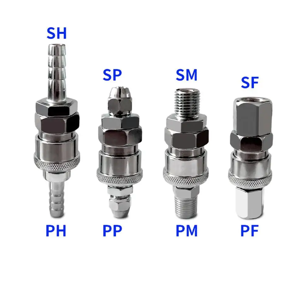 

Pneumatic C Type Quick Connector Male&Female Air Line Hose Quick Release Joiner Parts 1/4" 3/8" 1/2" BSP