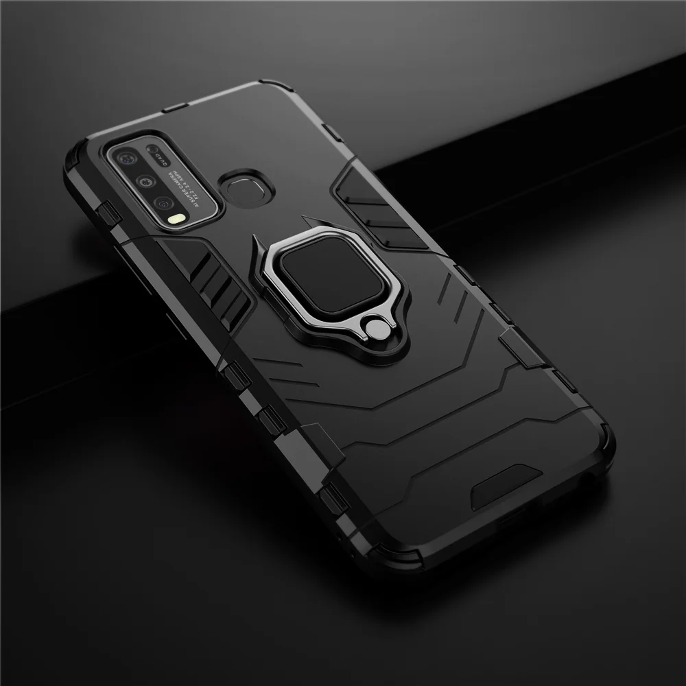 Magnetic Car Shockproof Ring Armor Phone Cover, Case for Vivo Y50, Y30, Y30, 1938, 1935