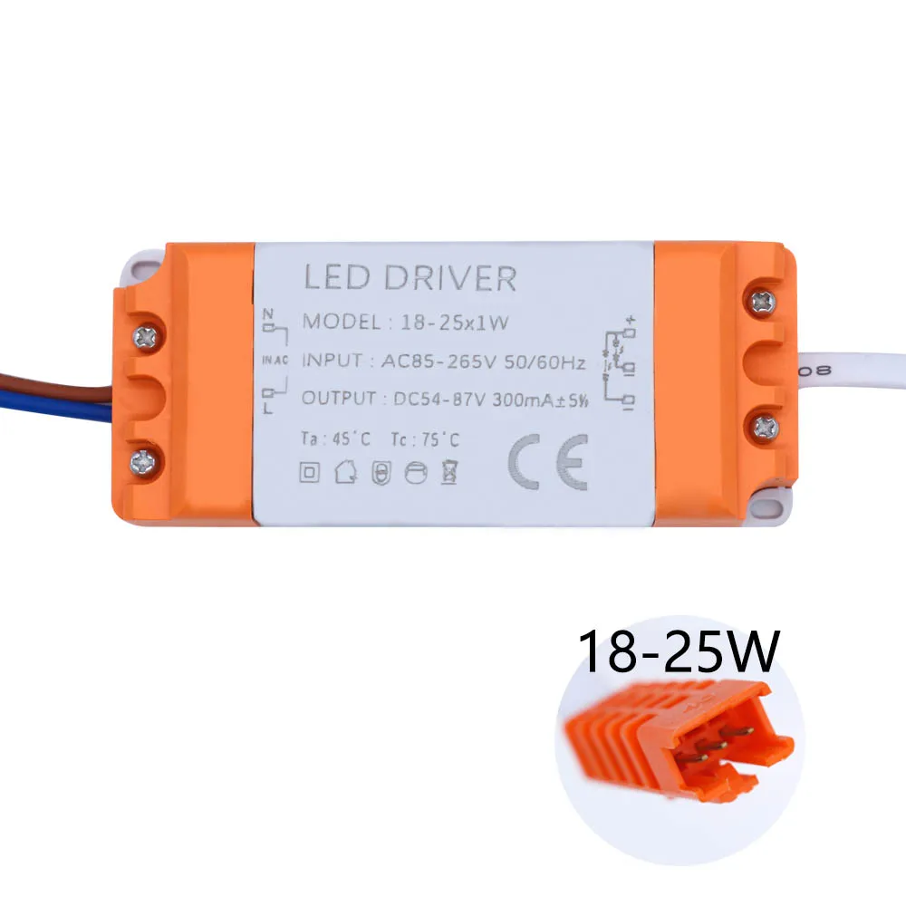 1-36W Double-color Shell Isolated driver Power Supply Constant Current 300mA Automatic Voltga Control Lighting Transformers