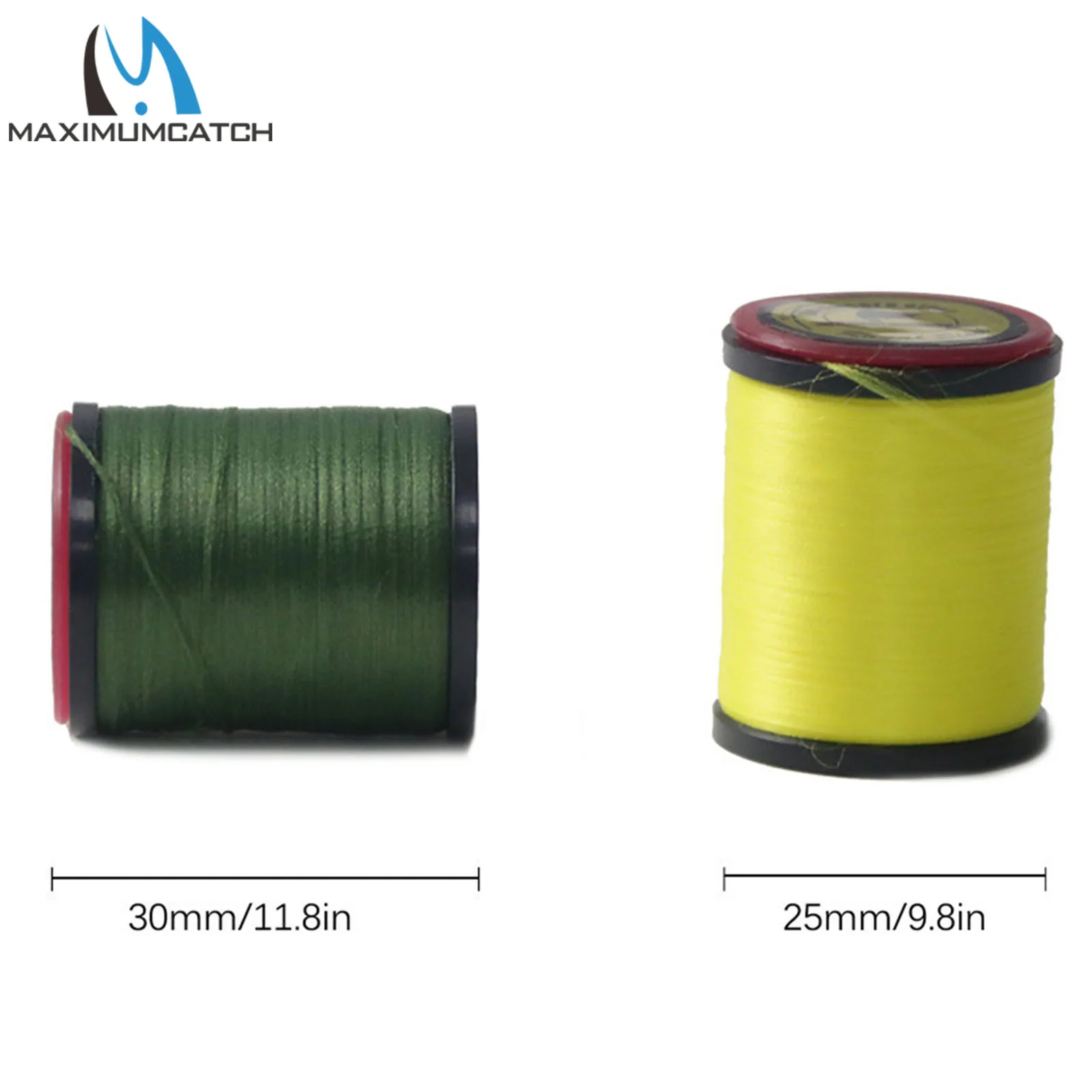 Maximumcatch 8pc Lightly Waxed 6/0 Fly Tying Thread 120D Polyester Filaments Thread Fly Tying Materials