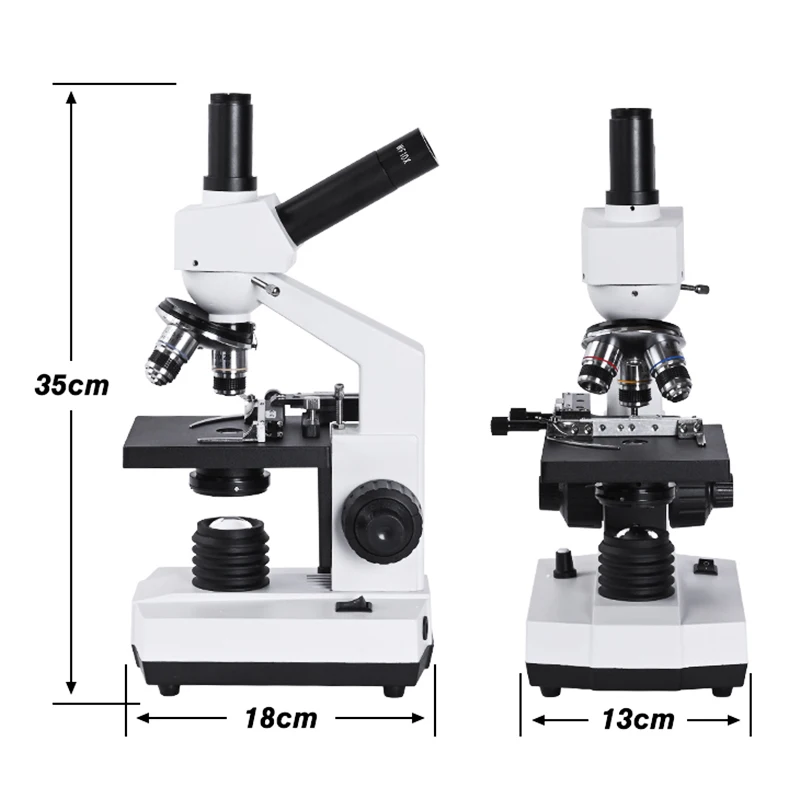 Microscopio Binocular 1600X complejo HD, laboratorio biológico profesional, LCD de 7 pulgadas, cámara digital VGA HDMI, ocular electrónico USB